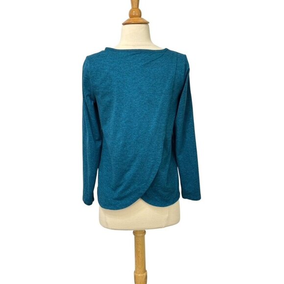 Patagonia Women's Long Sleeve Performance Top Open Layered Back Teal Soft Size S - Picture 4 of 11